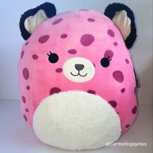 🎂JALISCA 🐆 ☆FTM☆ Pink Leopard Original Squishmallow by Kelly Toy NWT